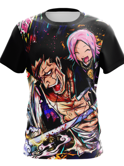 Camiseta Remera Sublimada Zaraki Y Yachiru Anime Bleach