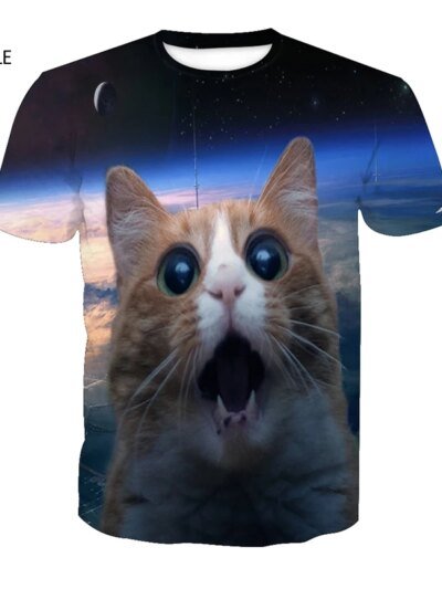 Remeras Para Hombre Tallas En Euros Con Estampado De Gato Y Animal Lindas Remeras Ropa De Calle Informal Para Hombre Y Mujer Directo