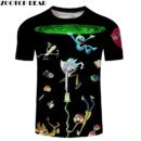 Remera De Manga Corta Rick Y Morty Para Hombre Y Mujer Cuello Redondo Zootop Bear