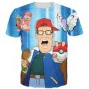 Remera De Hombre Con Estampado 3D De Dibujos Animados De King Hill Manga Corta Informal Ropa De Calle