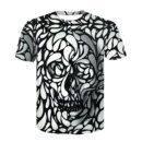 Remera De Manga Corta Con Estampado De Calavera 3D De Cloudstyle Been Hd