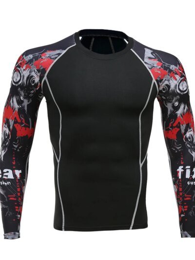 Remera De Compresión 3D Divertida Para Disfraz De Cosplay Remeras De Guerrero Mma Para Hombres