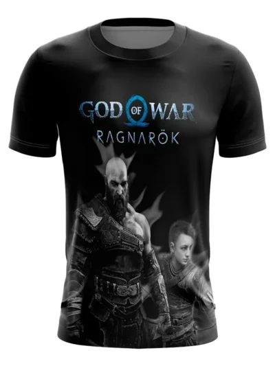 Camiseta Remera Sublimada Infantil God Of War Ragknarok 2