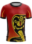 Camiseta Remera Sublimada Cobra Kai Naranja Infantil