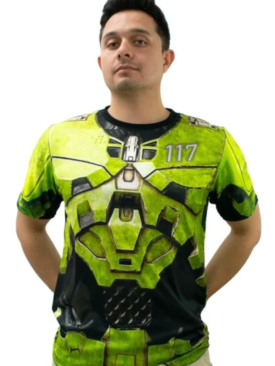 Camiseta Remera Sublimada Master Chief Tallas Extra