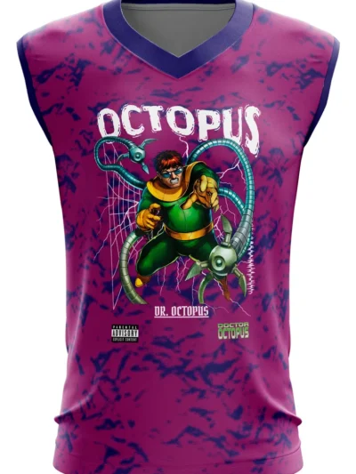 Camiseta Remera Sublimada Sin Manga Talla Extra Doctor Octopus