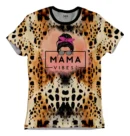 Camiseta Remera Sublimada Dama Animal Print Diseño Para Mamá Corte Juvenil