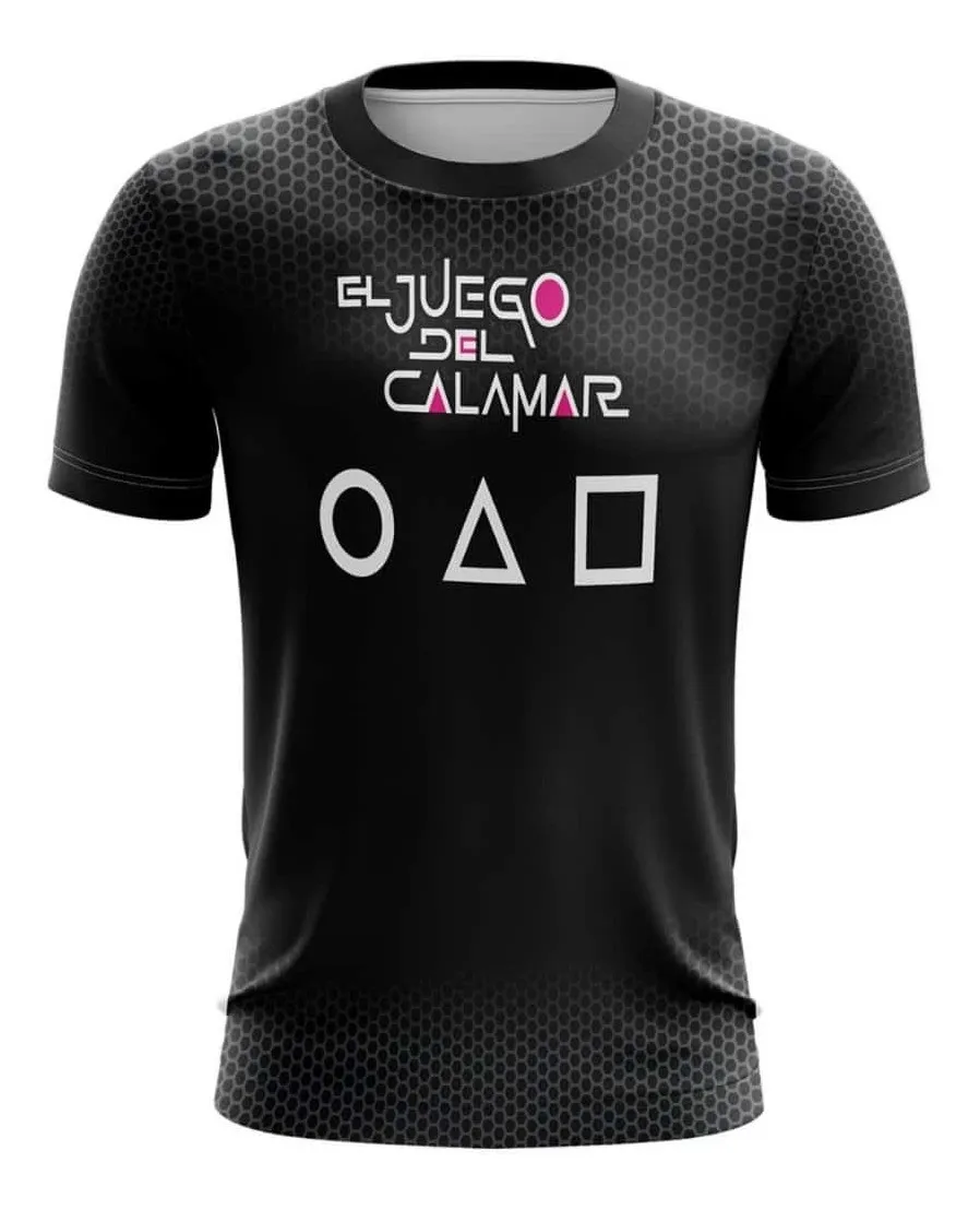Camiseta Remera Sublimada Juego Del Calamar 2 Halloween Infantil