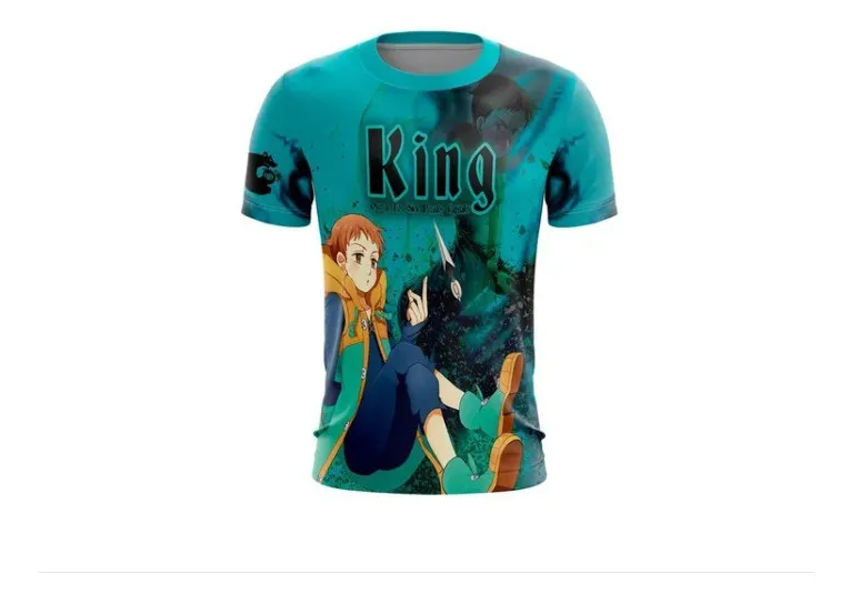 Camiseta Remera Sublimada King (nanatsu No Taizai) Tallas Extra