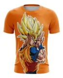 Camiseta Remera Sublimada Talla Extra Goku Teletransportacion