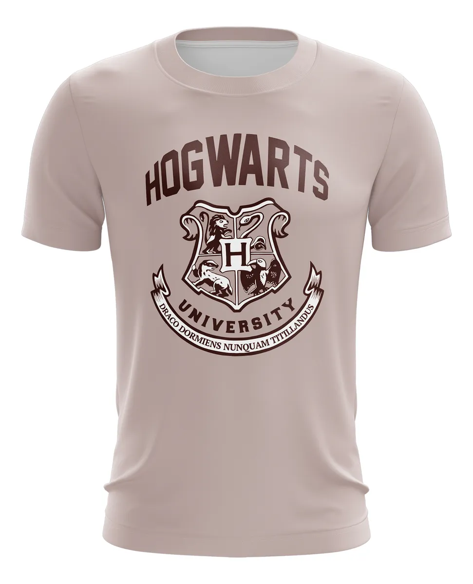 Camiseta Remera Sublimada Hogwarts University Infantil