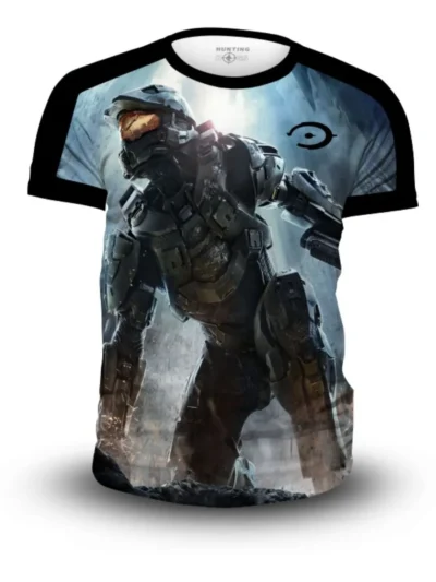 Camiseta Remera Sublimada Moda Niño Series Video Juegos Jefe Maestro