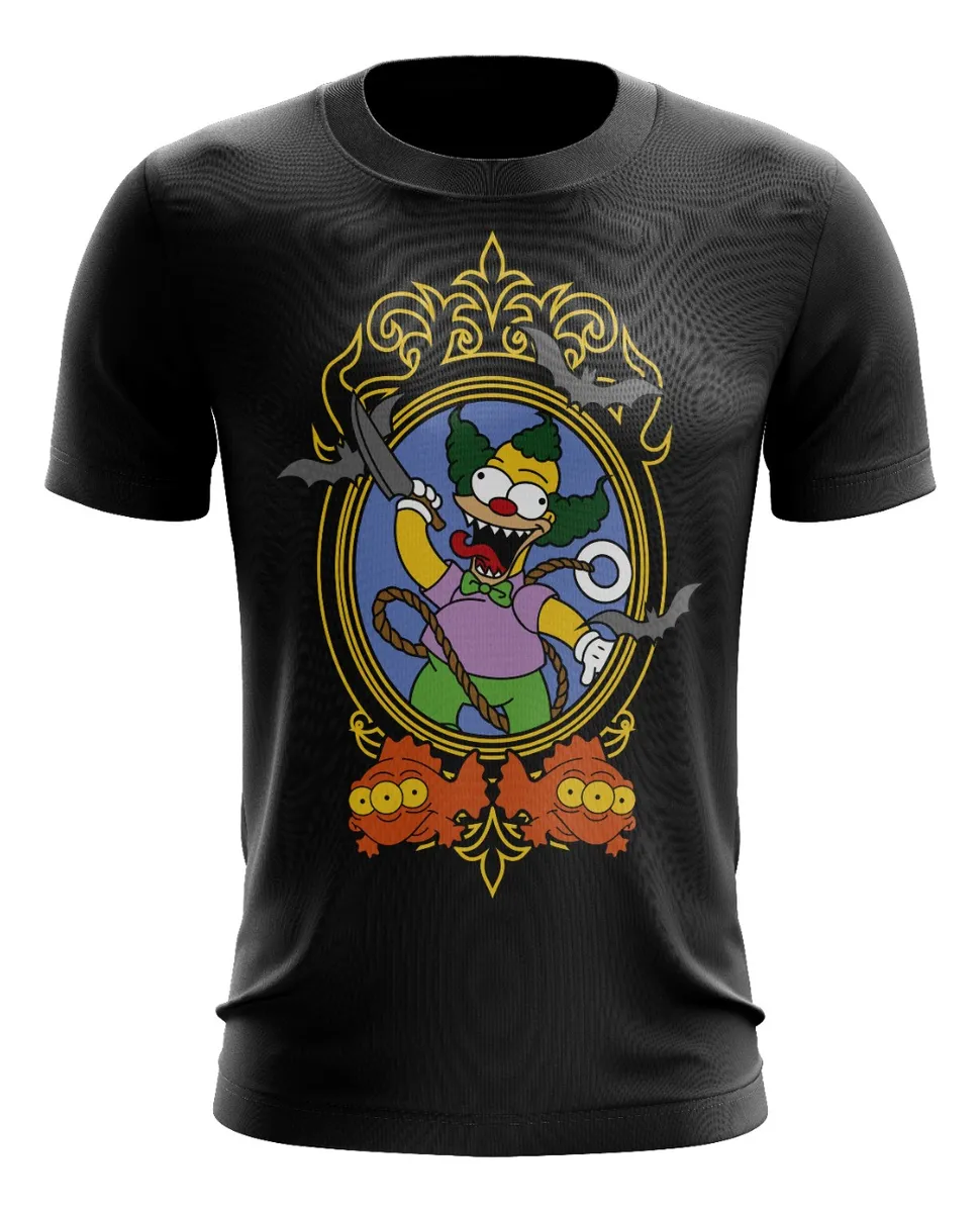 Camiseta Remera Sublimada Krusty Casita Del Horror