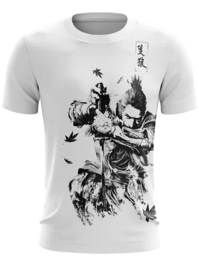Camiseta Remera Sublimada Talla Extra Sekiro Blanco