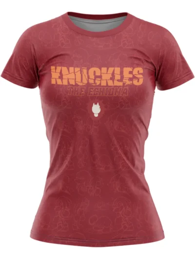 Camiseta Remera Sublimada Knuckles Corte Dama T. Extra