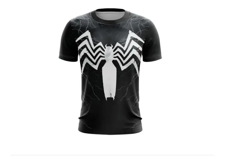 Camiseta Remera Sublimada Venom Venas Tallas Extra