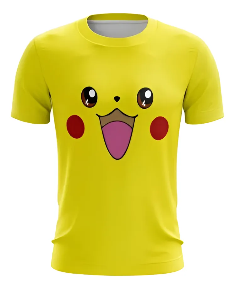 Camiseta Remera Sublimada Pikachu Talla Extra