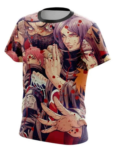 Camiseta Remera Sublimada Akatsukis
