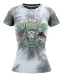 Camiseta Remera Sublimada Team Turtles Corte Dama T. Extra