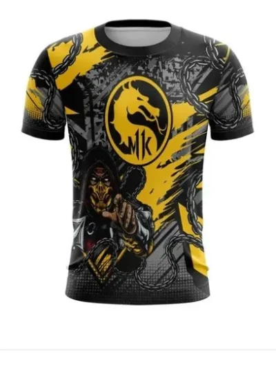 Camiseta Remera Sublimada Scorpion Tallas Extra