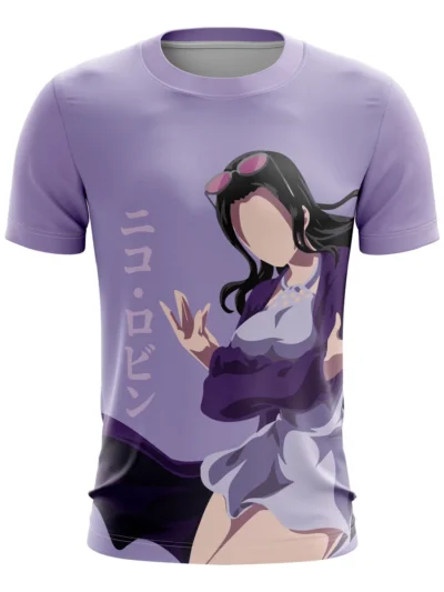 Camiseta Remera Sublimada Talla Extra Mugiwaras Nico