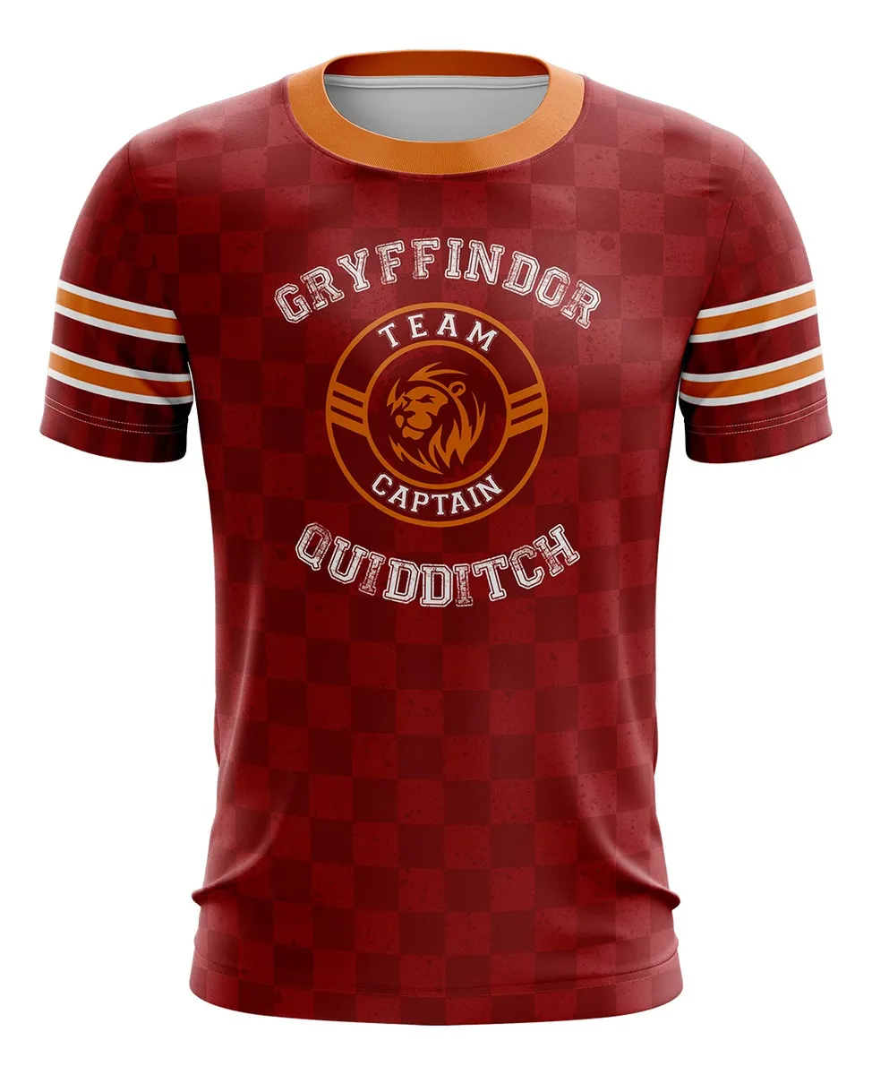 Camiseta Remera Sublimada Infantil Gryffindor Quidditch