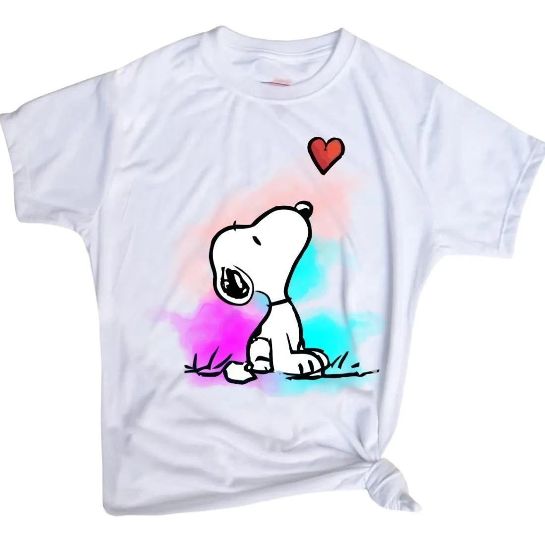 Camiseta Remera Sublimada Blusa/ ---snoop Perrito Tierno---moda Dama