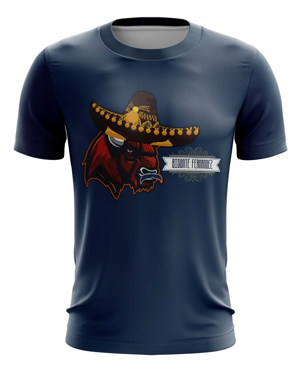 Camiseta Remera Sublimada Infantil Bisonte Fernández
