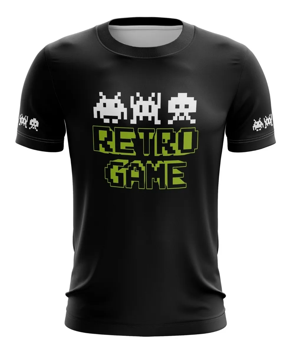 Camiseta Remera Sublimada Retro Game Nave Talla Extra