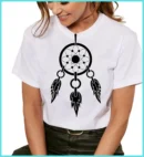 Camiseta Remera Sublimada Blusa Atrapasueños/atrapapesadillas Mujer Moda Casual#1