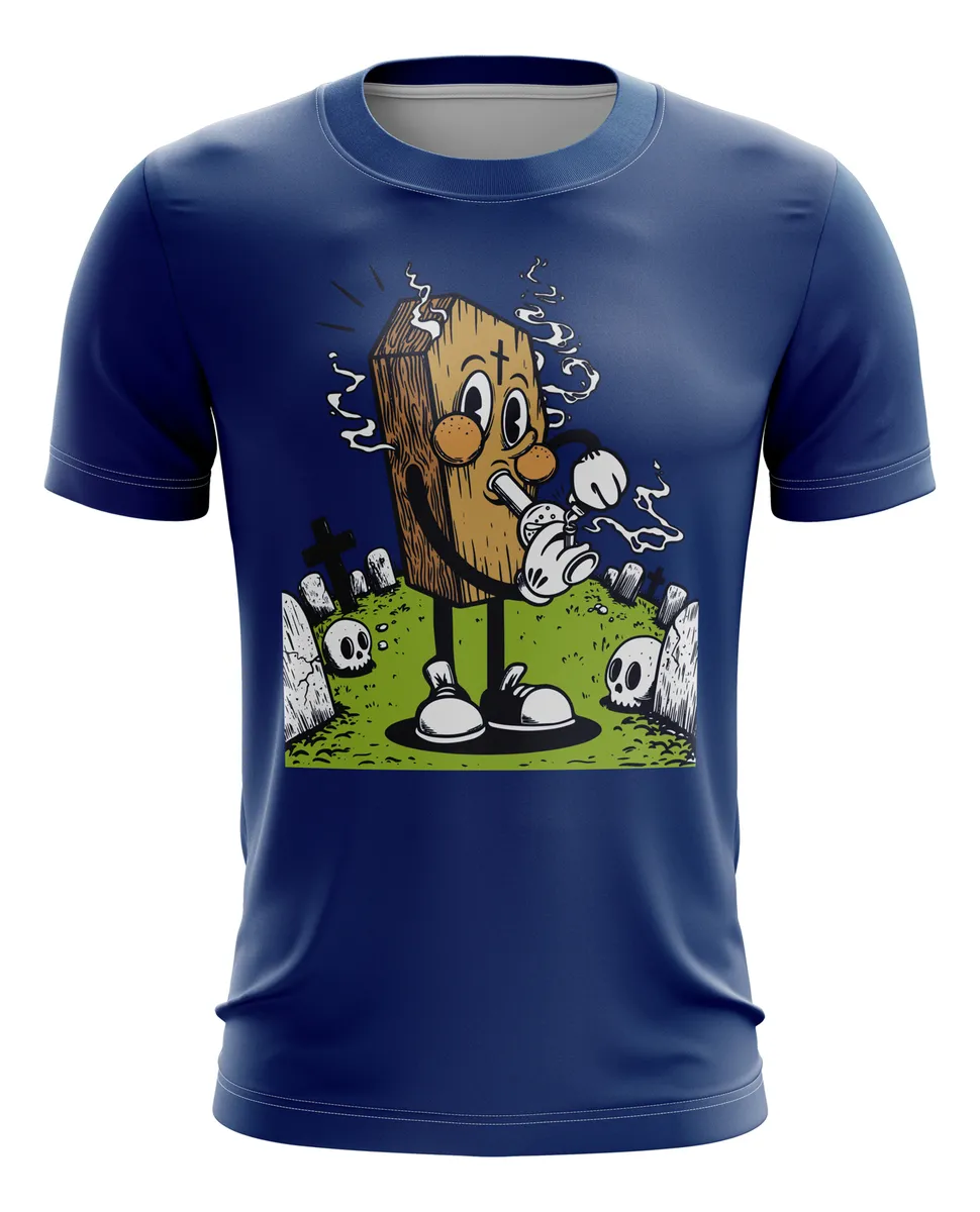 Camiseta Remera Sublimada Talla Extra 420 Retro Azul