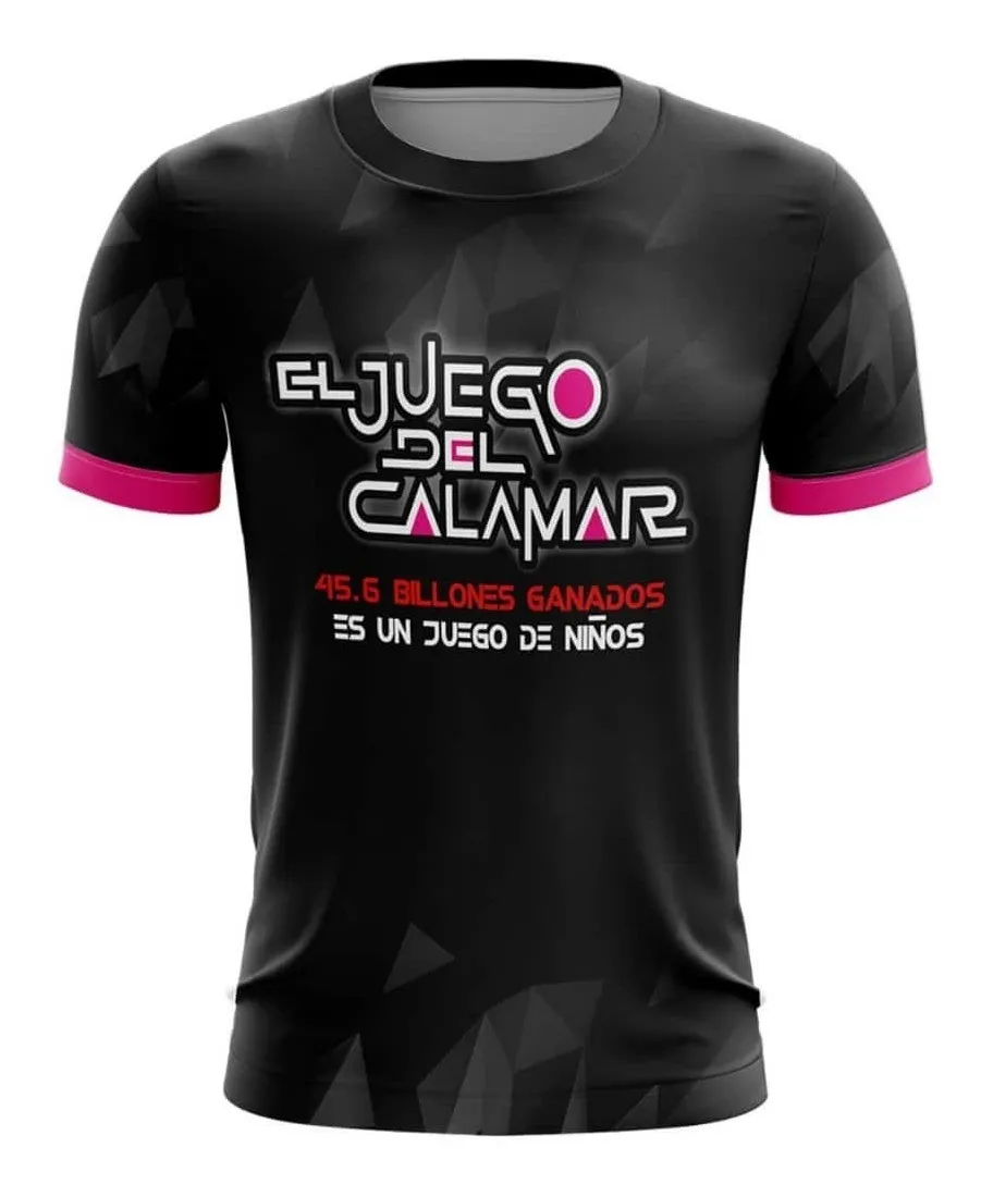 Camiseta Remera Sublimada Juego Del Calamar 1 Halloween Infantil