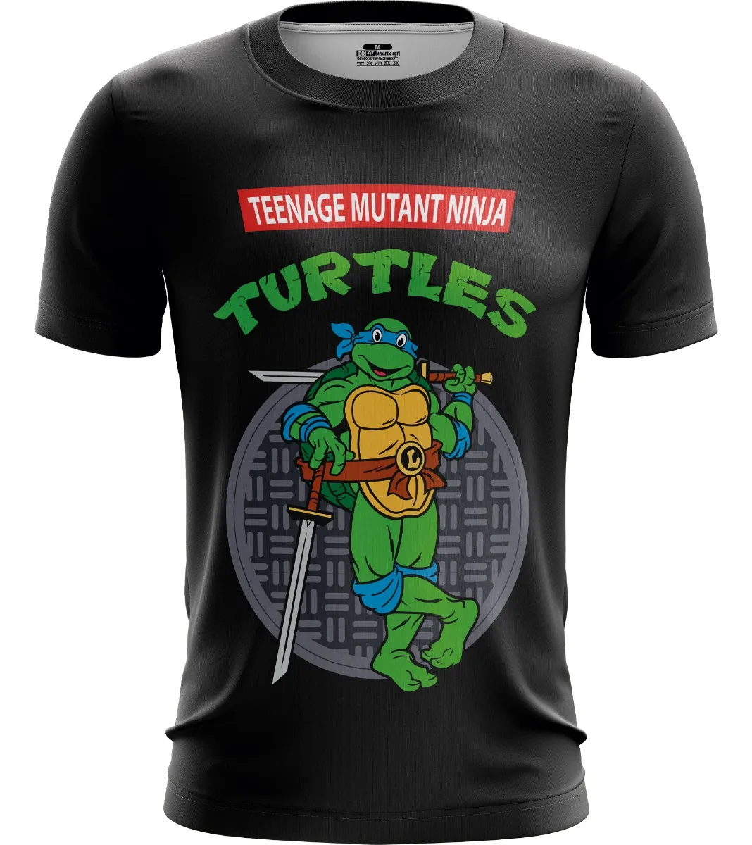 Camiseta Remera Sublimada Infantil Leonardo Turtles
