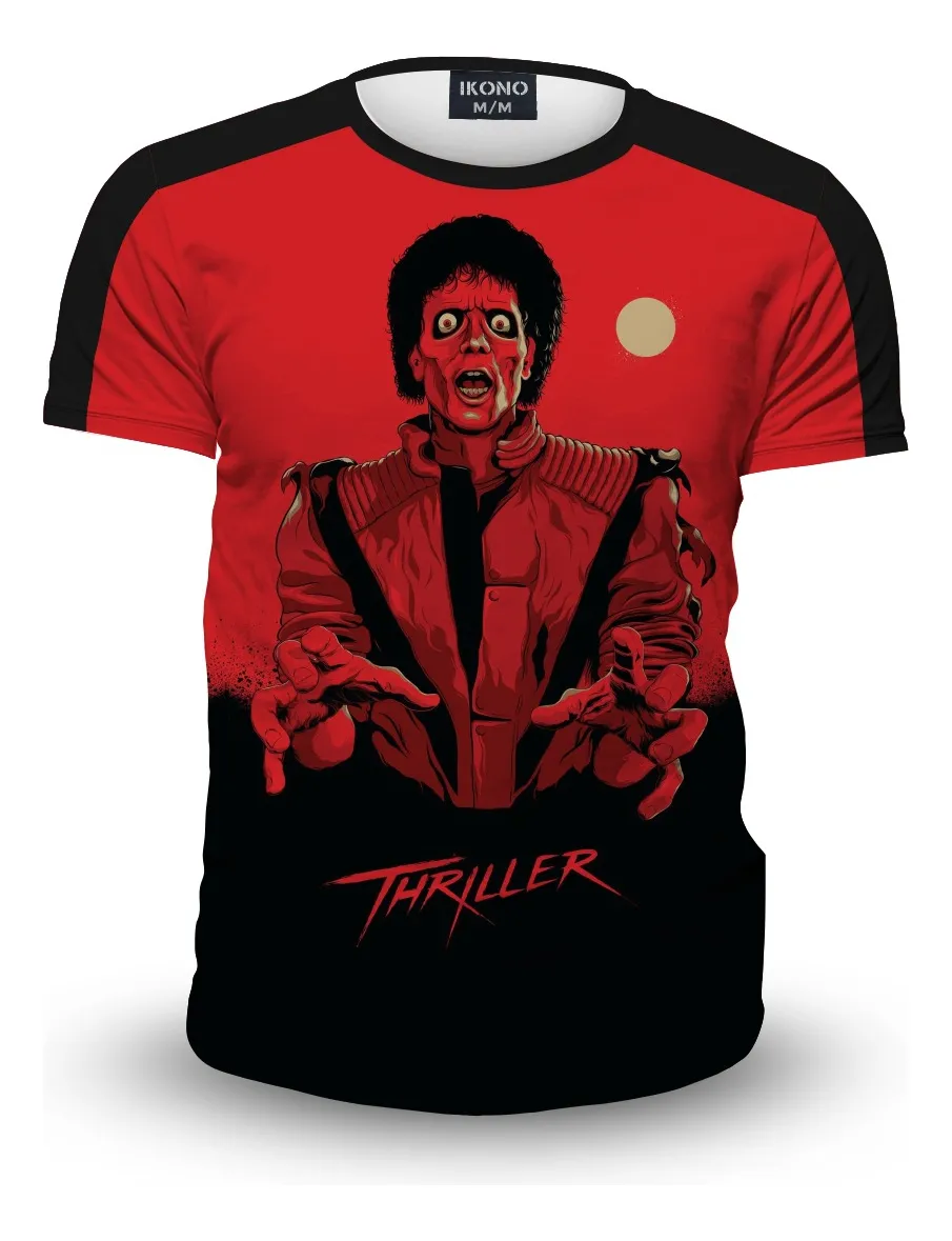 Camiseta Remera Sublimada Niños Michael J Artista Moda Full Print