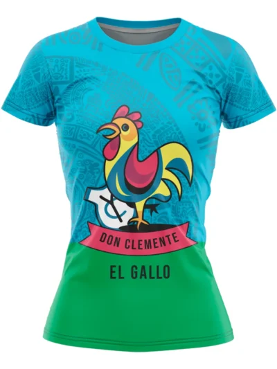 Camiseta Remera Sublimada Lotería El Gallo Corte Dama