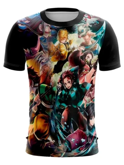 Camiseta Remera Sublimada Kimetsu (kimetsu No Yaiba)