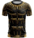 Camiseta Remera Sublimada Pantera Negra Dorado Talla Extra