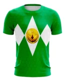 Camiseta Remera Sublimada Power Ranger Verde Tallas Extra