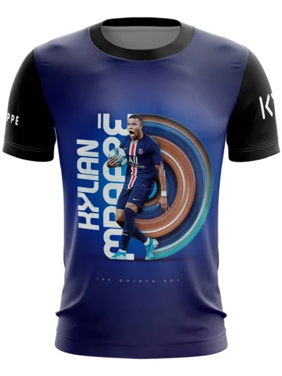 Camiseta Remera Sublimada Talla Extra Kylian Mbappe Psg