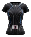 Camiseta Remera Sublimada Tallas Extra Black Widow Traje