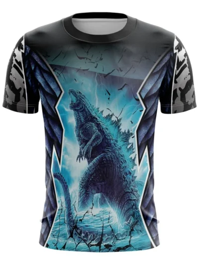 Camiseta Remera Sublimada Talla Extra Godzilla