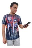 Camiseta Remera Sublimada Deadpool & Wolverine Blood