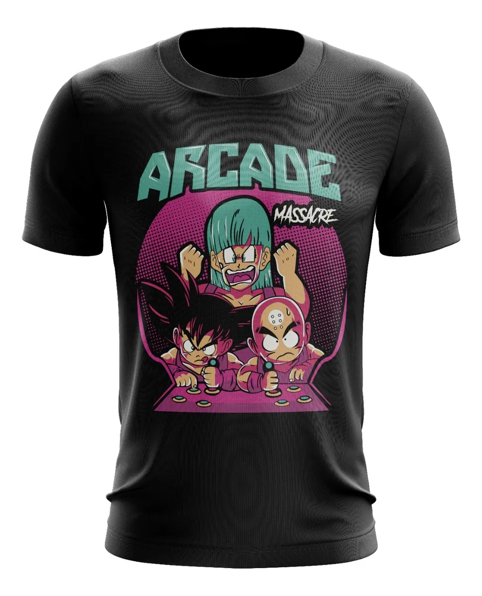 Camiseta Remera Sublimada Tallas Extra Arcade Dragon Ball