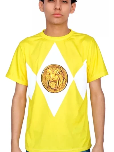 Camiseta Remera Sublimada Power Ranger Amarilla
