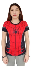 Camiseta Remera Sublimada Spiderman Homecoming Corte Dama