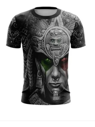 Camiseta Remera Sublimada Azteca Tallas Extra