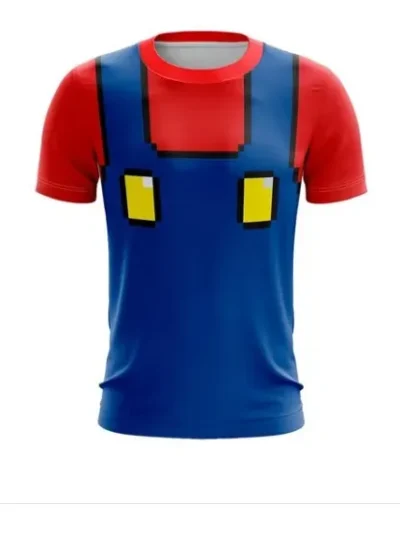 Camiseta Remera Sublimada Mario Infantil