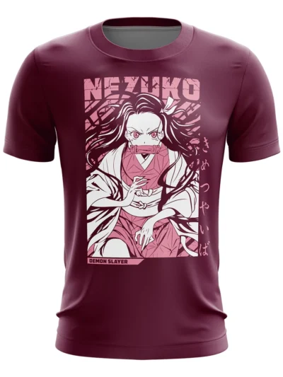 Camiseta Remera Sublimada Nezuko Poster Demon Slayer
