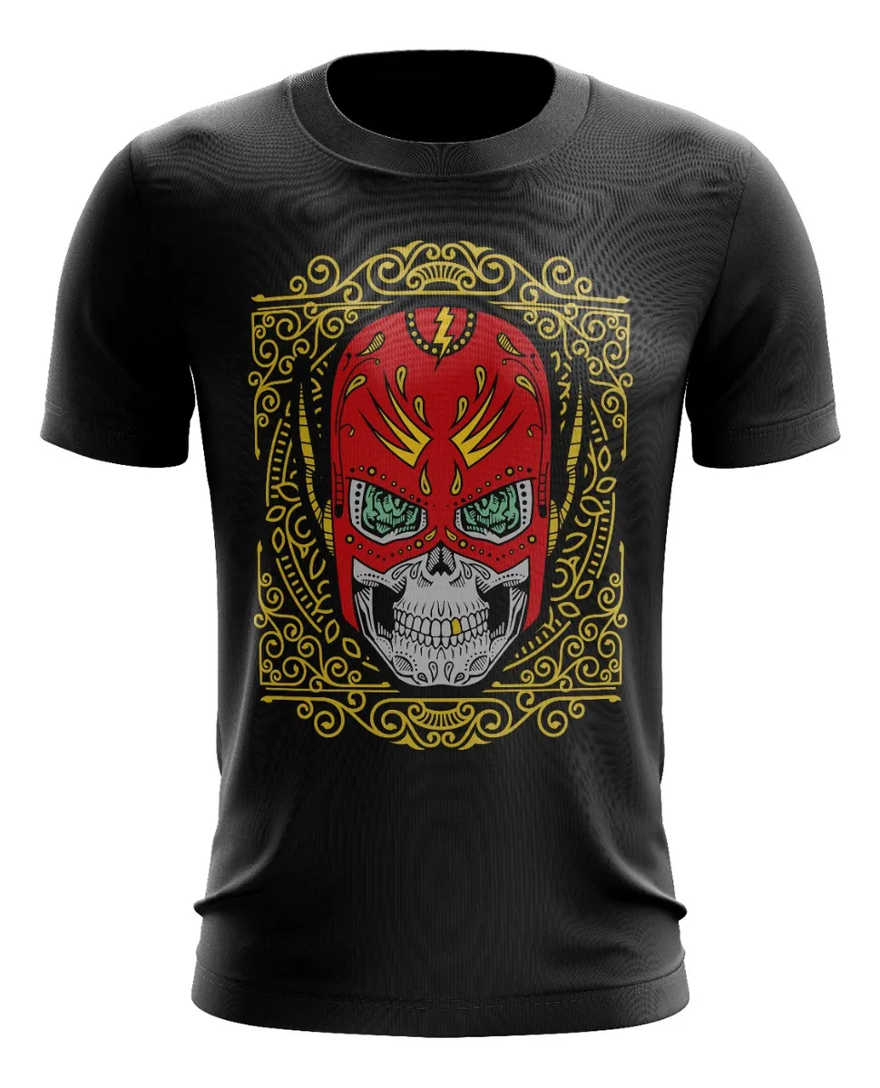 Camiseta Remera Sublimada Flash Skull