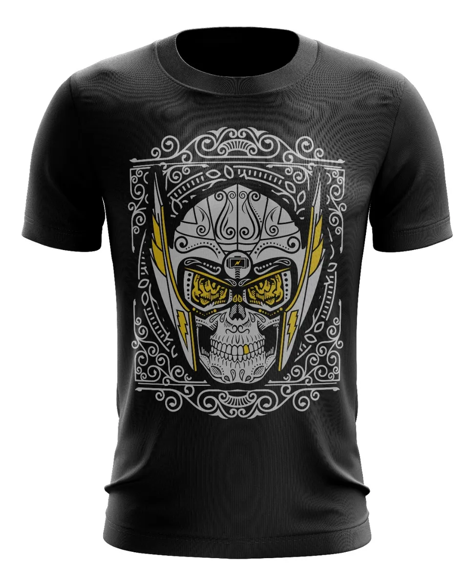 Camiseta Remera Sublimada Talla Extra Thor Skull